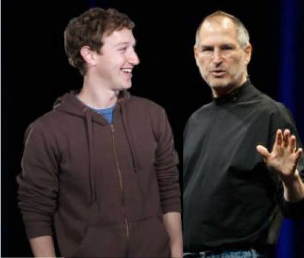 steve jobs Mark zuckerberg