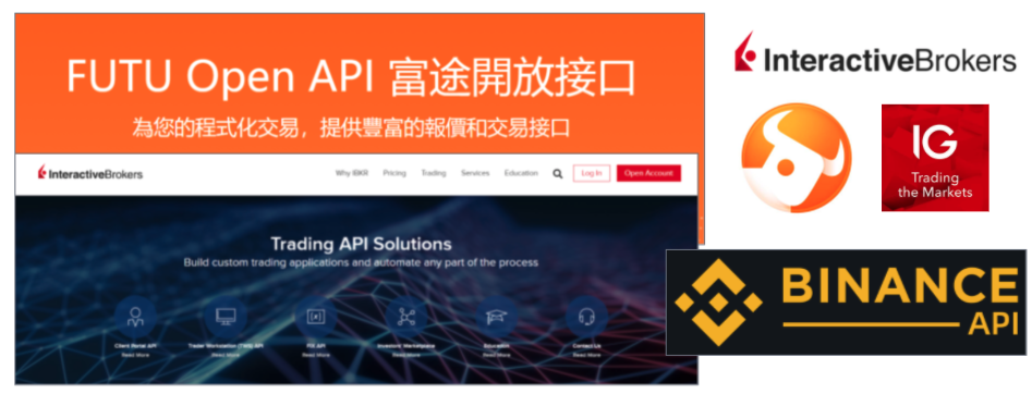 futu interactivebrokers IG binance API